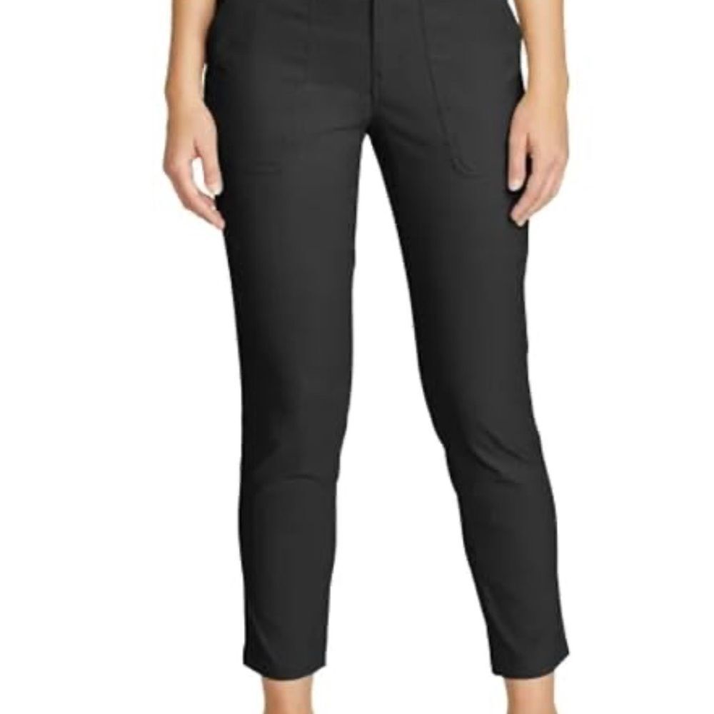 Eddie Bauer Slim Black Cropped Ankle Pants